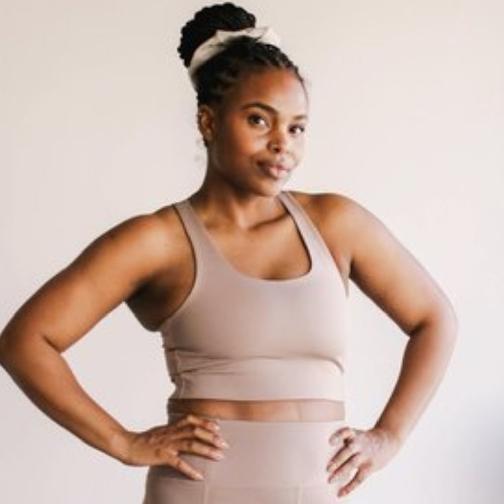 Girlfriend Collective Limestone Paloma Racerback Bra